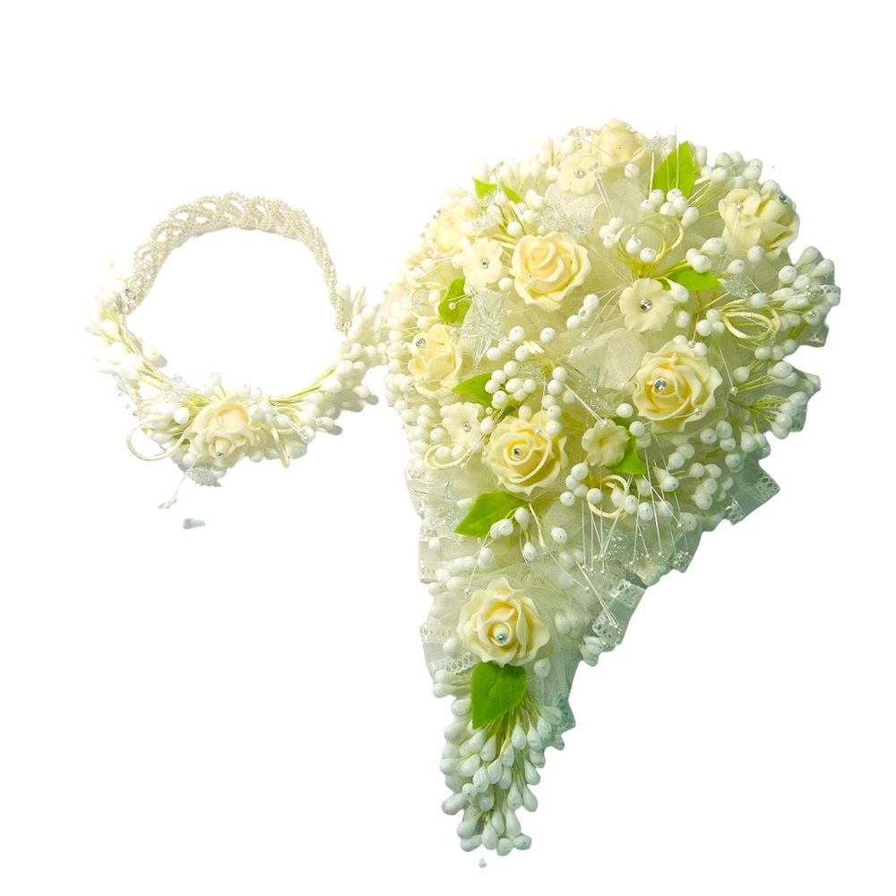 Vintage Wedding Bouquet and crown
